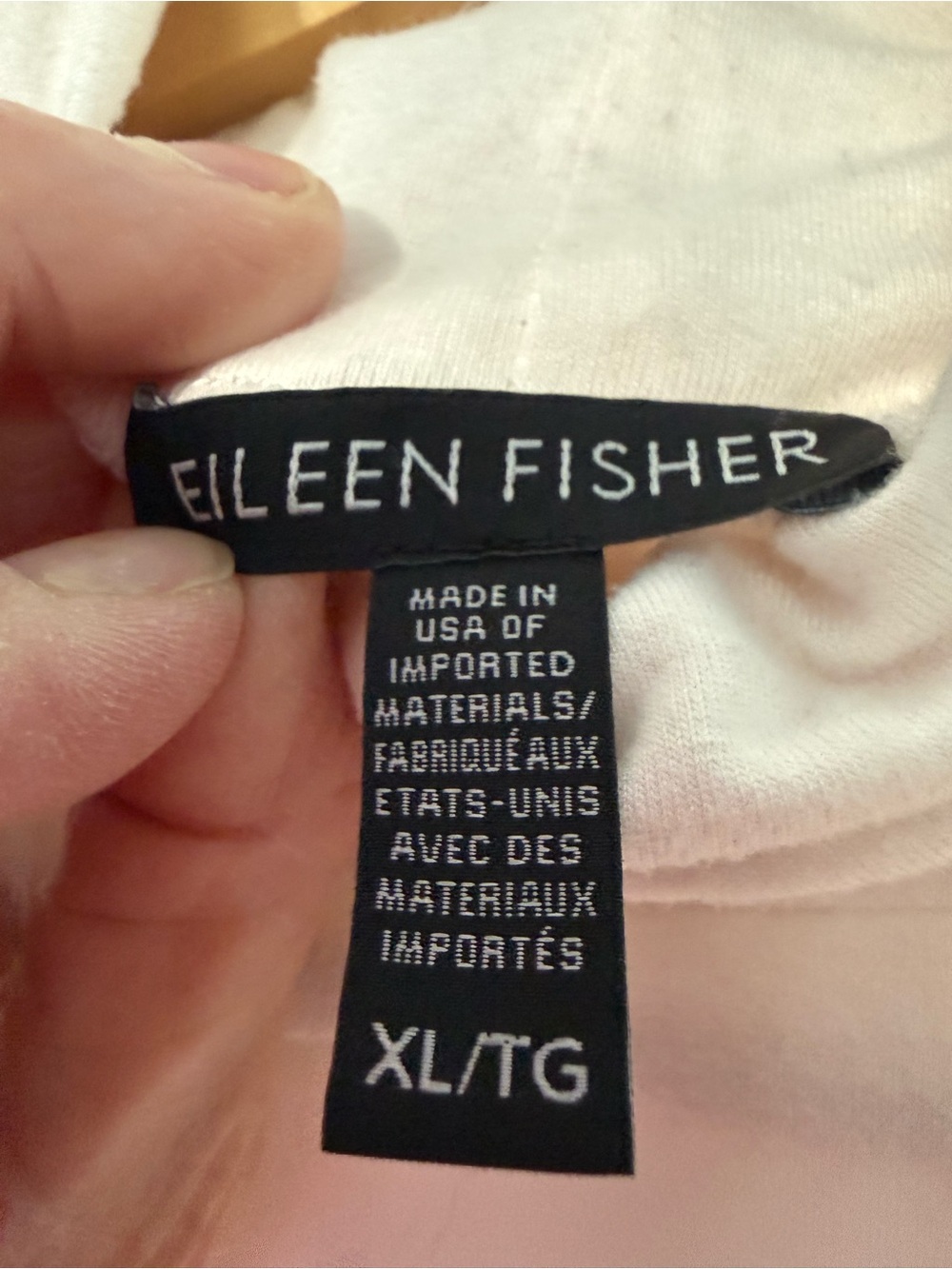Eileen Fisher Light Pink Long Sleeve Turtleneck Tee - Picture 2 of 7